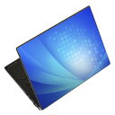 ノートパソコン スキンシール 17インチまで対応 汎用ステッカー 2枚セット LAVIE用 FMV用 LIFEBOOK用 Dynabook用 Lenovo用 Thinkbook用 IdeaPad用 HP用 Pavillon用 ENVY用 Elite用 Dell用 Vostro用 Inspiron用 VAIO用 012298 青 シンプル グラデーション(2)