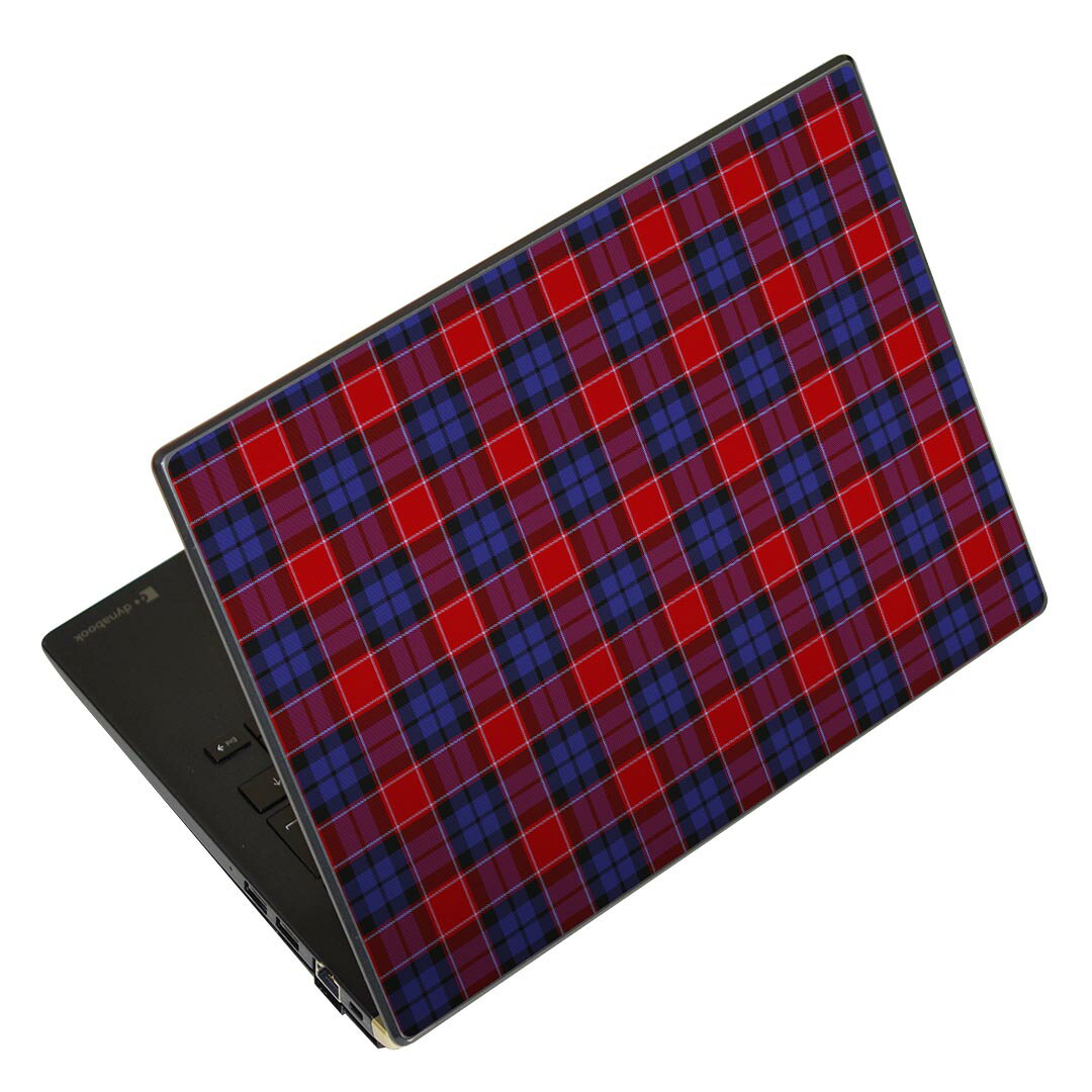 ノートパソコン スキンシール 17インチまで対応 汎用ステッカー 2枚セット LAVIE用 FMV用 LIFEBOOK用 Dynabook用 Lenovo用 Thinkbook用 IdeaPad用 HP用 Pavillon用 ENVY用 Elite用 Dell用 Vostro用 Inspiron用 VAIO用 012409 白　黒　チェック