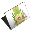 ノートパソコン スキンシール 13.3インチまで対応 汎用ステッカー 2枚セット LAVIE用 FMV用 LIFEBOOK用 Dynabook用 Lenovo用 Thinkbook用 IdeaPad用 HP用 Pavillon用 ENVY用 Elite用 Dell用 Vostro用 Inspiron用 VAIO用 013575 お正月 門松 梅