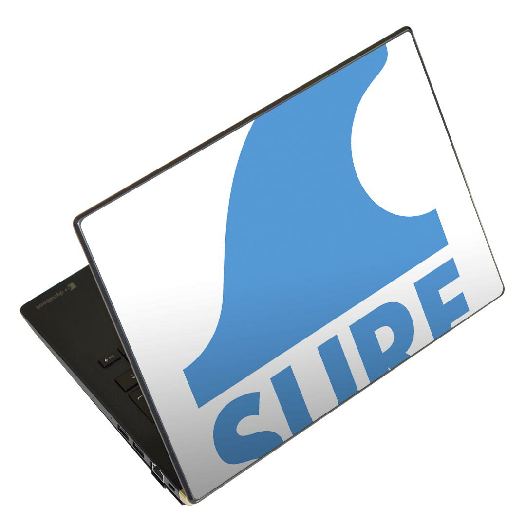 ノートパソコン スキンシール 17インチまで対応 汎用ステッカー 2枚セット LAVIE用 FMV用 LIFEBOOK用 Dynabook用 Lenovo用 Thinkbook用 IdeaPad用 HP用 Pavillon用 ENVY用 Elite用 Dell用 Vostro用 Inspiron用 VAIO用 014121 サーフィン　海　夏