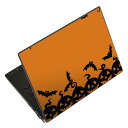 ノートパソコン スキンシール 13.3インチまで対応 汎用ステッカー 2枚セット LAVIE用 FMV用 LIFEBOOK用 Dynabook用 Lenovo用 Thinkbook用 IdeaPad用 HP用 Pavillon用 ENVY用 Elite用 Dell用 Vostro用 Inspiron用 VAIO用 014611 ハロウィン かぼちゃ コウモリ(2)