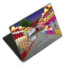 ノートパソコン スキンシール 13.3インチまで対応 汎用ステッカー 2枚セット LAVIE用 FMV用 LIFEBOOK用 Dynabook用 Lenovo用 Thinkbook用 IdeaPad用 HP用 Pavillon用 ENVY用 Elite用 Dell用 Vostro用 Inspiron用 VAIO用 014868 お祭り 風景 テキ屋 屋台