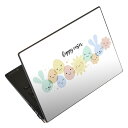 ノートパソコン スキンシール 13.3インチまで対応 汎用ステッカー 2枚セット LAVIE用 FMV用 LIFEBOOK用 Dynabook用 Lenovo用 Thinkbook用 IdeaPad用 HP用 Pavillon用 ENVY用 Elite用 Dell用 Vostro用 Inspiron用 VAIO用 015300 1 卵 ウサギ イースター カラフル パステル
