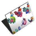 ノートパソコン スキンシール 13.3インチまで対応 汎用ステッカー 2枚セット LAVIE用 FMV用 LIFEBOOK用 Dynabook用 Lenovo用 Thinkbook用 IdeaPad用 HP用 Pavillon用 ENVY用 Elite用 Dell用 Vostro用 Inspiron用 VAIO用 015319 1 イースター たまご とり ケーキ パステル