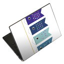 ノートパソコン スキンシール 17インチまで対応 汎用ステッカー 2枚セット LAVIE用 FMV用 LIFEBOOK用 Dynabook用 Lenovo用 T...