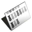 ノートパソコン スキンシール 13.3インチまで対応 汎用ステッカー 2枚セット LAVIE用 FMV用 LIFEBOOK用 Dynabook用 Lenovo用 Thinkbook用 IdeaPad用 HP用 Pavillon用 ENVY用 Elite用 Dell用 Vostro用 Inspiron用 VAIO用 017803 父の日 ネクタイ 父の日 文字