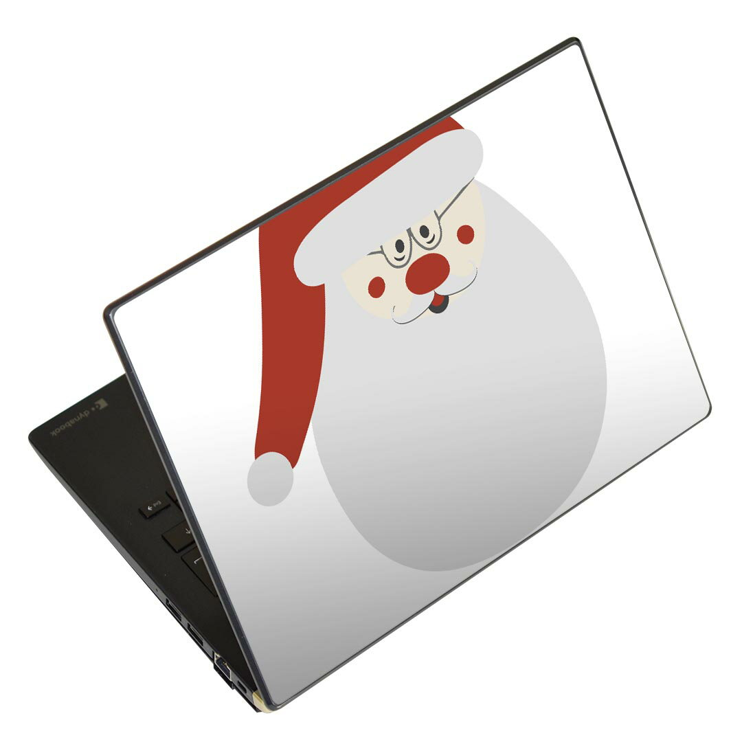 ノートパソコン スキンシール 13.3インチまで対応 汎用ステッカー 2枚セット LAVIE用 FMV用 LIFEBOOK用 Dynabook用 Lenovo用 Thinkbook用 IdeaPad用 HP用 Pavillon用 ENVY用 Elite用 Dell用 Vostro用 Inspiron用 VAIO用 017815 クリスマス サンタさん クリスマス