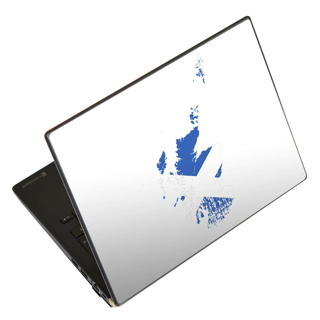 ノートパソコン スキンシール 17インチまで対応 汎用ステッカー 2枚セット LAVIE用 FMV用 LIFEBOOK用 Dynabook用 Lenovo用 Thinkbook用 IdeaPad用 HP用 Pavillon用 ENVY用 Elite用 Dell用 Vostro用 Inspiron用 VAIO用 018940 国旗 scotland スコットランド