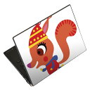 ノートパソコン スキンシール 13.3インチまで対応 汎用ステッカー 2枚セット LAVIE用 FMV用 LIFEBOOK用 Dynabook用 Lenovo用 Thinkbook用 IdeaPad用 HP用 Pavillon用 ENVY用 Elite用 Dell用 Vostro用 Inspiron用 VAIO用 019024 イラスト アニマル キッズ(2)