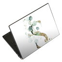 ノートパソコン スキンシール 17インチまで対応 汎用ステッカー 2枚セット LAVIE用 FMV用 LIFEBOOK用 Dynabook用 Lenovo用 Thinkbook用 IdeaPad用 HP用 Pavillon用 ENVY用 Elite用 Dell用 Vostro用 Inspiron用 VAIO用 019136 フォント 文字 s アルファベット(2)