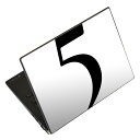 ノートパソコン スキンシール 13.3インチまで対応 汎用ステッカー 2枚セット LAVIE用 FMV用 LIFEBOOK用 Dynabook用 Lenovo用 Thinkbook用 IdeaPad用 HP用 Pavillon用 ENVY用 Elite用 Dell用 Vostro用 Inspiron用 VAIO用 019529 フォント 文字 5(2)