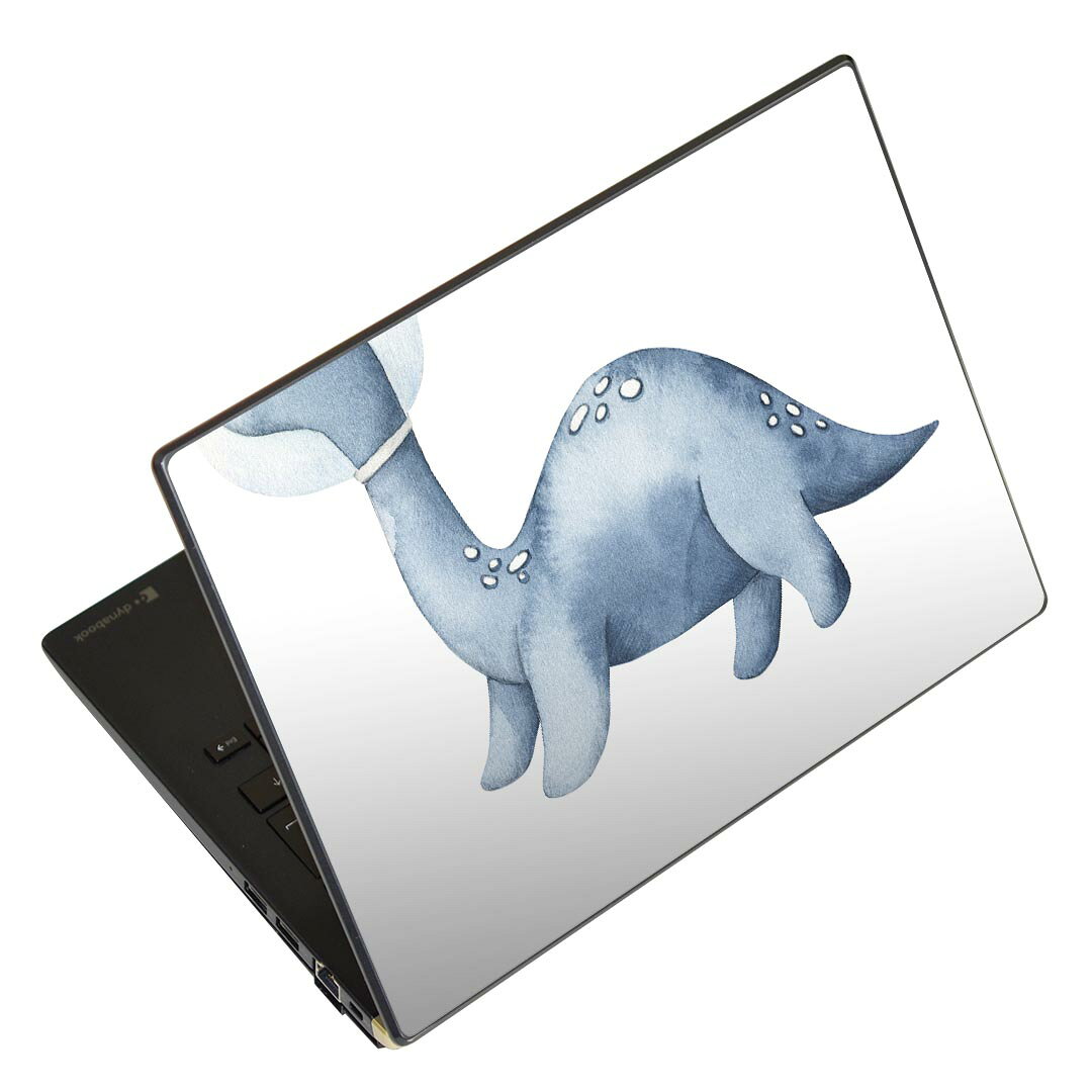 ノートパソコン スキンシール 17インチまで対応 汎用ステッカー 2枚セット LAVIE用 FMV用 LIFEBOOK用 Dynabook用 Lenovo用 Thinkbook用 IdeaPad用 HP用 Pavillon用 ENVY用 Elite用 Dell用 Vostro用 Inspiron用 VAIO用 019838 恐竜 宇宙 恐竜 dinosaur