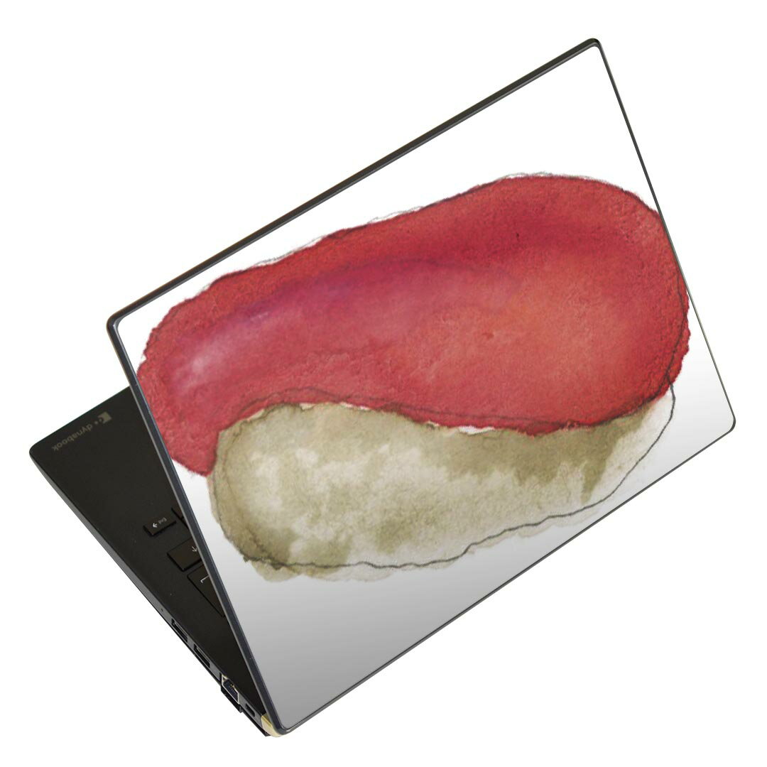 ノートパソコン スキンシール 17インチまで対応 汎用ステッカー 2枚セット LAVIE用 FMV用 LIFEBOOK用 Dynabook用 Lenovo用 Thinkbook用 IdeaPad用 HP用 Pavillon用 ENVY用 Elite用 Dell用 Vostro用 Inspiron用 VAIO用 019897 寿司 お寿司 Sushi ご飯