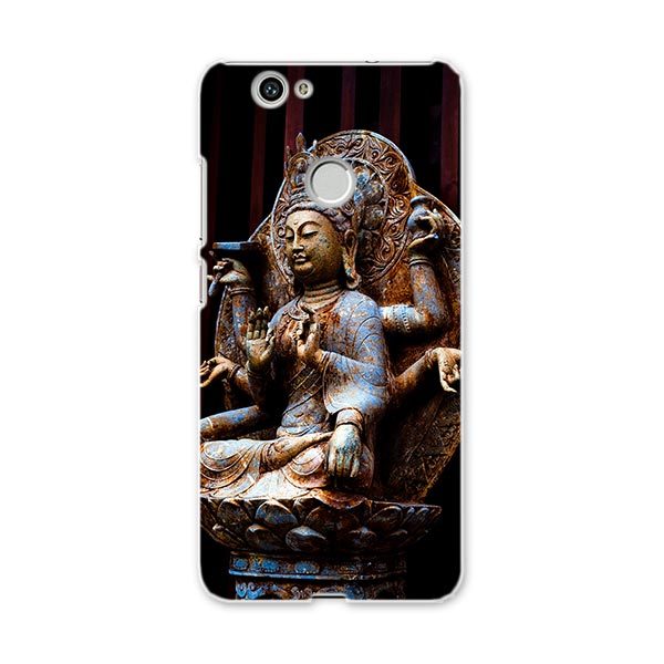 NOVA huawei nova ファーウェイ ノヴァ simfree SIMフリー スマホ カバー ケース スマホケース スマホカバー PC ハードケース 仏像　写真　黒 写真・風景 005093