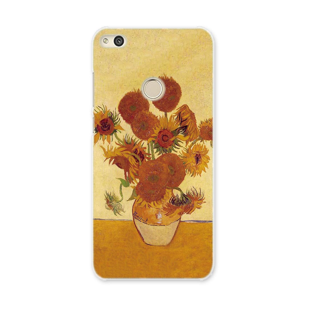 NOVA LITE huawei novalite simfree SIMフリー スマホ カバー ケース スマホケース スマホカバー PC ハードケース ゴッホ　ひまわり　絵画 011466