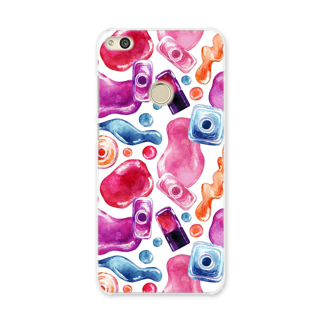 NOVA LITE huawei novalite simfree SIMフリー スマホ カバー ケース スマホケース スマホカバー PC ハードケース マニキュア おしゃれ ピンク 012570