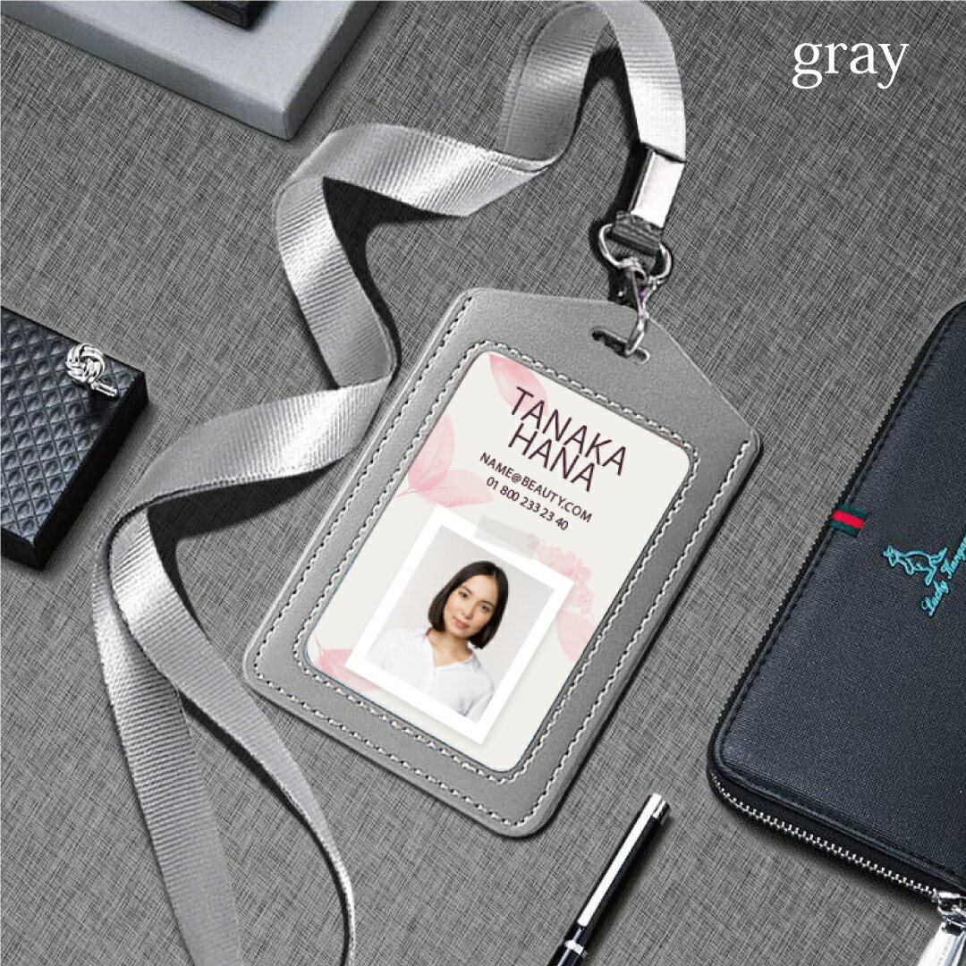 パスケース 定期入れ IC IDカード入れ グレー ブラック ブラウン ネックストラップ付 社員証入れ 通学 通勤 passcase 023059 カフェ イラスト 風景