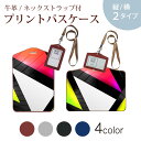 パスケース 定期入れ IC IDカード入れ グレー ブラック ブラウン ネックストラップ付 社員証入れ 通学 通勤 passcase 003531 シンプル カラフル 模様