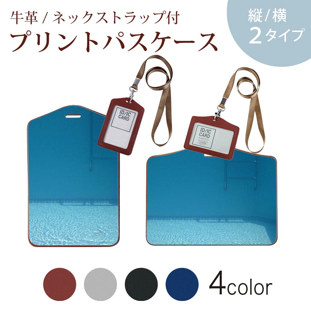 パスケース 定期入れ IC IDカード入れ グレー ブラック ブラウン ネックストラップ付 社員証入れ 通学 通勤 passcase 025729 プール　水中　写真