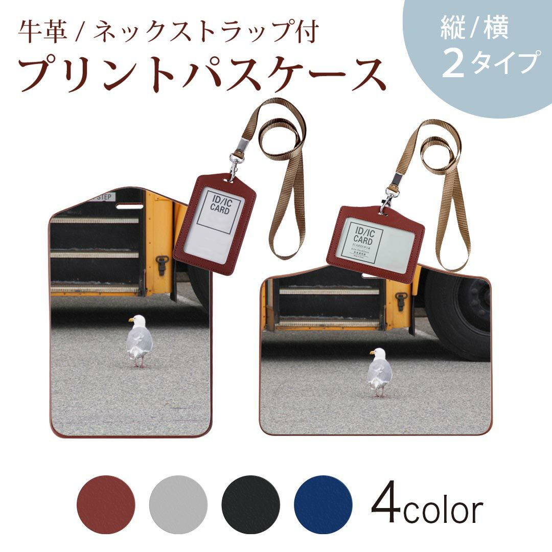 パスケース 定期入れ IC IDカード入れ グレー ブラック ブラウン ネックストラップ付 社員証入れ 通学 通勤 passcase 025847 カモメ 学校 バス