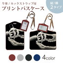 パスケース 定期入れ IC IDカード入れ グレー ブラック ブラウン ネックストラップ付 社員証入れ 通学 通勤 passcase 026249 恐竜 怪獣 骨 帽子