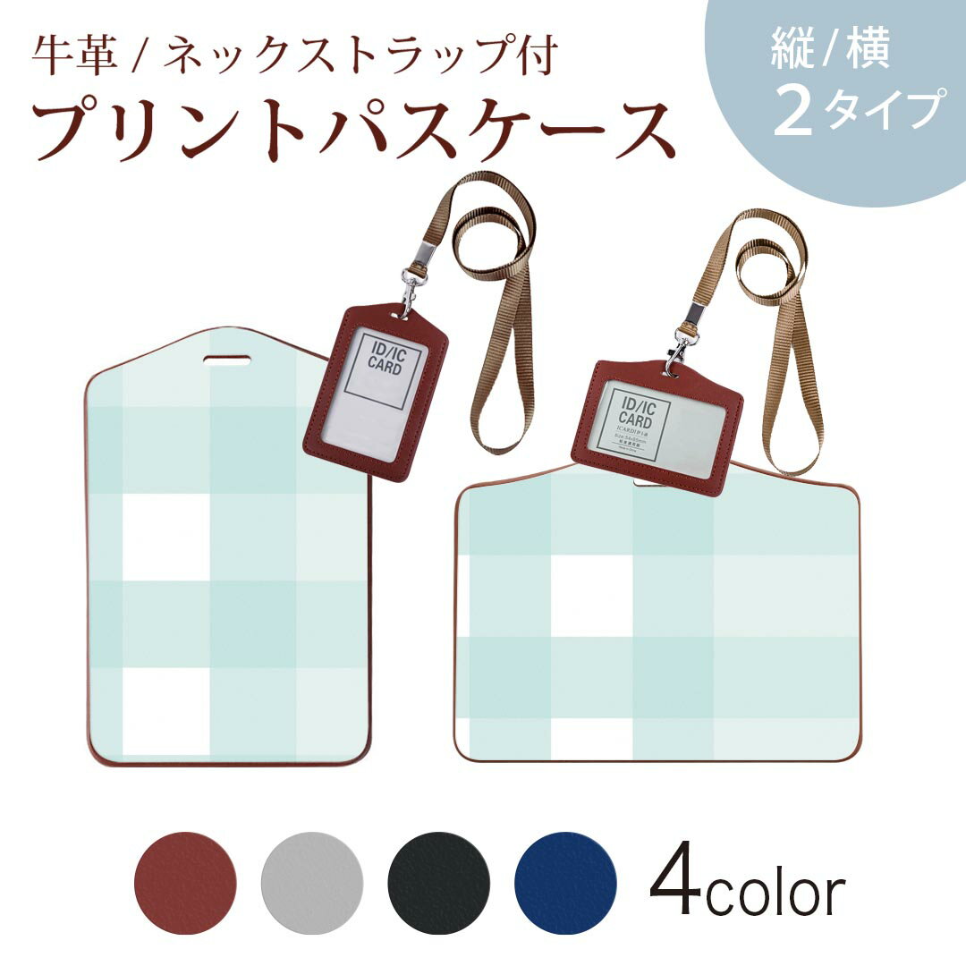 パスケース 定期入れ IC IDカード入れ グレー ブラック ブラウン ネックストラップ付 社員証入れ 通学 通勤 passcase 004223 チェック　青　白
