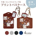 パスケース 定期入れ IC IDカード入れ グレー ブラック ブラウン ネックストラップ付 社員証入れ 通学 通勤 passcase 008314 レインボー カラフル 模様