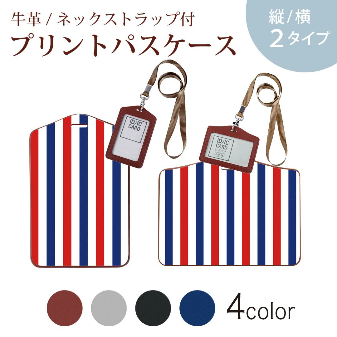 乐天商城 - パスケース 定期入れ IC IDカード入れ グレー ブラック ブラウン ネックストラップ付 社員証入れ 通学 通勤 passcase 009106 シンプル　ボーダー　カラフル