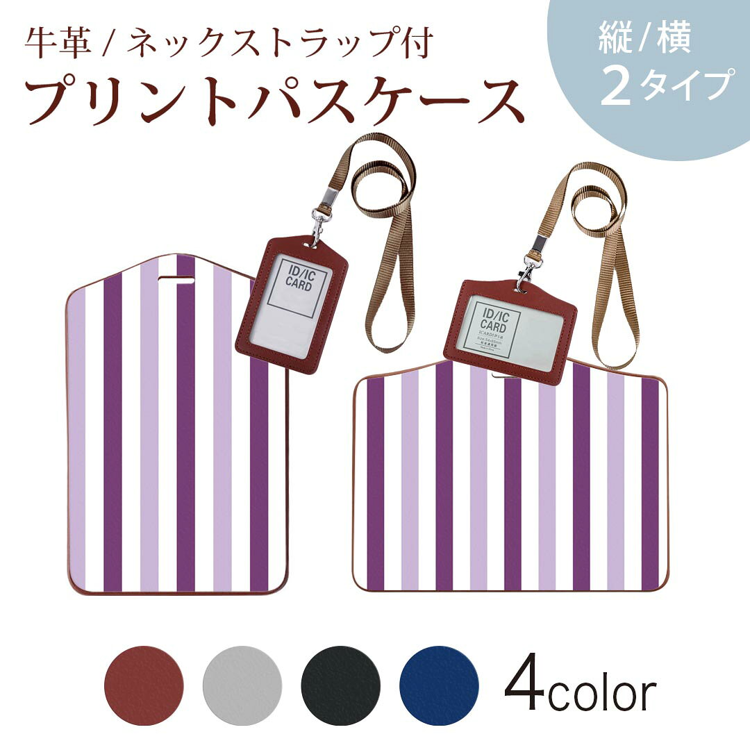 パスケース 定期入れ IC IDカード入れ グレー ブラック ブラウン ネックストラップ付 社員証入れ 通学 通勤 passcase 009119 シンプル　ボーダー　カラフル