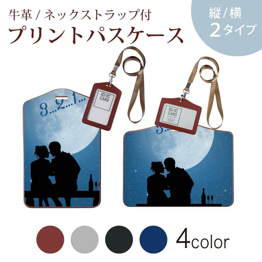 パスケース 定期入れ IC IDカード入れ グレー ブラック ブラウン ネックストラップ付 社員証入れ 通学 通勤 passcase 009993 人物 空 月