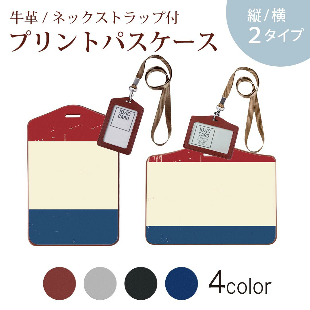 パスケース 定期入れ IC IDカード入れ グレー ブラック ブラウン ネックストラップ付 社員証入れ 通学 通勤 passcase 011609 フランス　外国　国旗