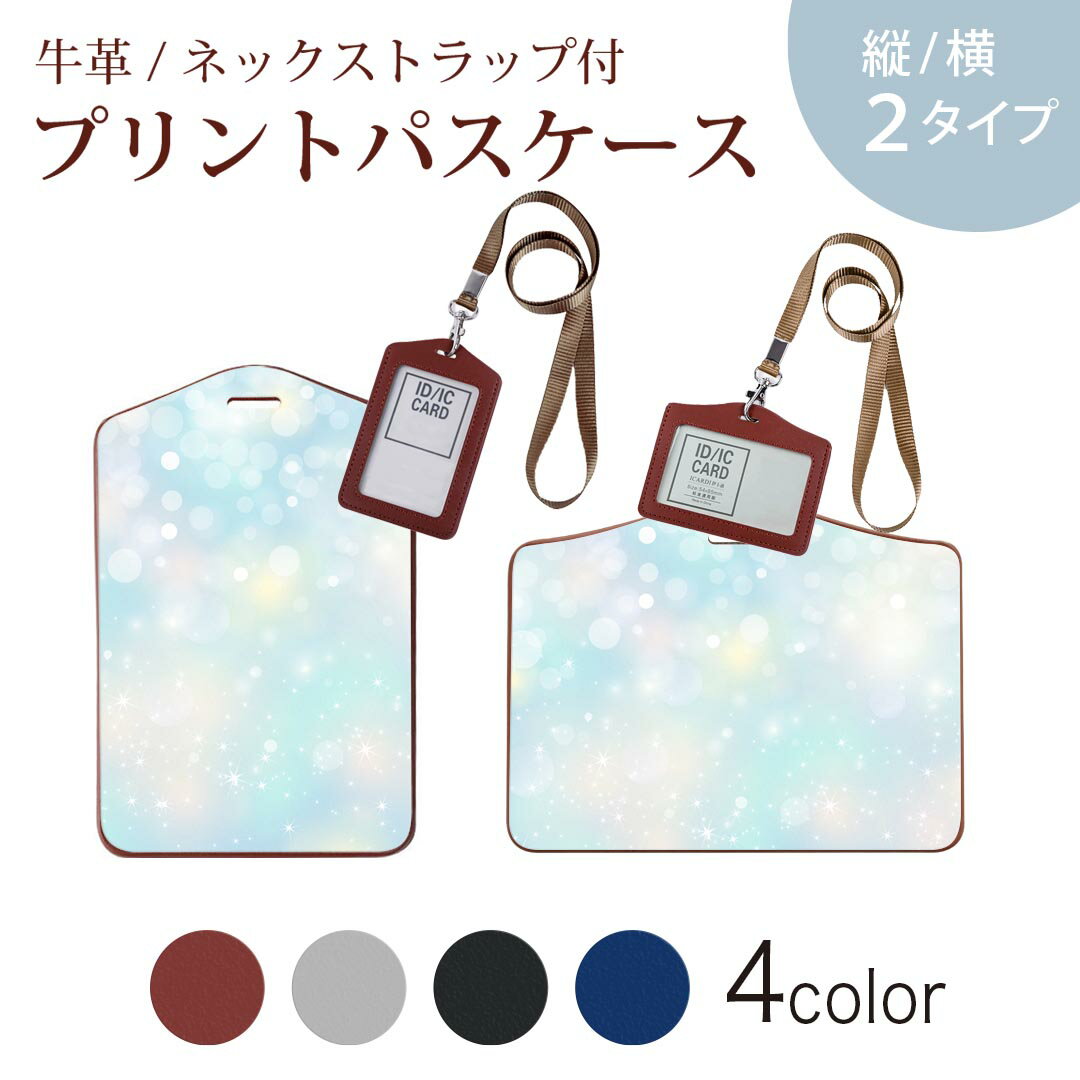 パスケース 定期入れ IC IDカード入れ グレー ブラック ブラウン ネックストラップ付 社員証入れ 通学 通勤 passcase 012795 キラキラ　綺麗　水色