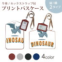 パスケース 定期入れ IC IDカード入れ グレー ブラック ブラウン ネックストラップ付 社員証入れ 通学 通勤 passcase 017549 ダイナソー　 ダイナソー　恐竜　Dinosaur