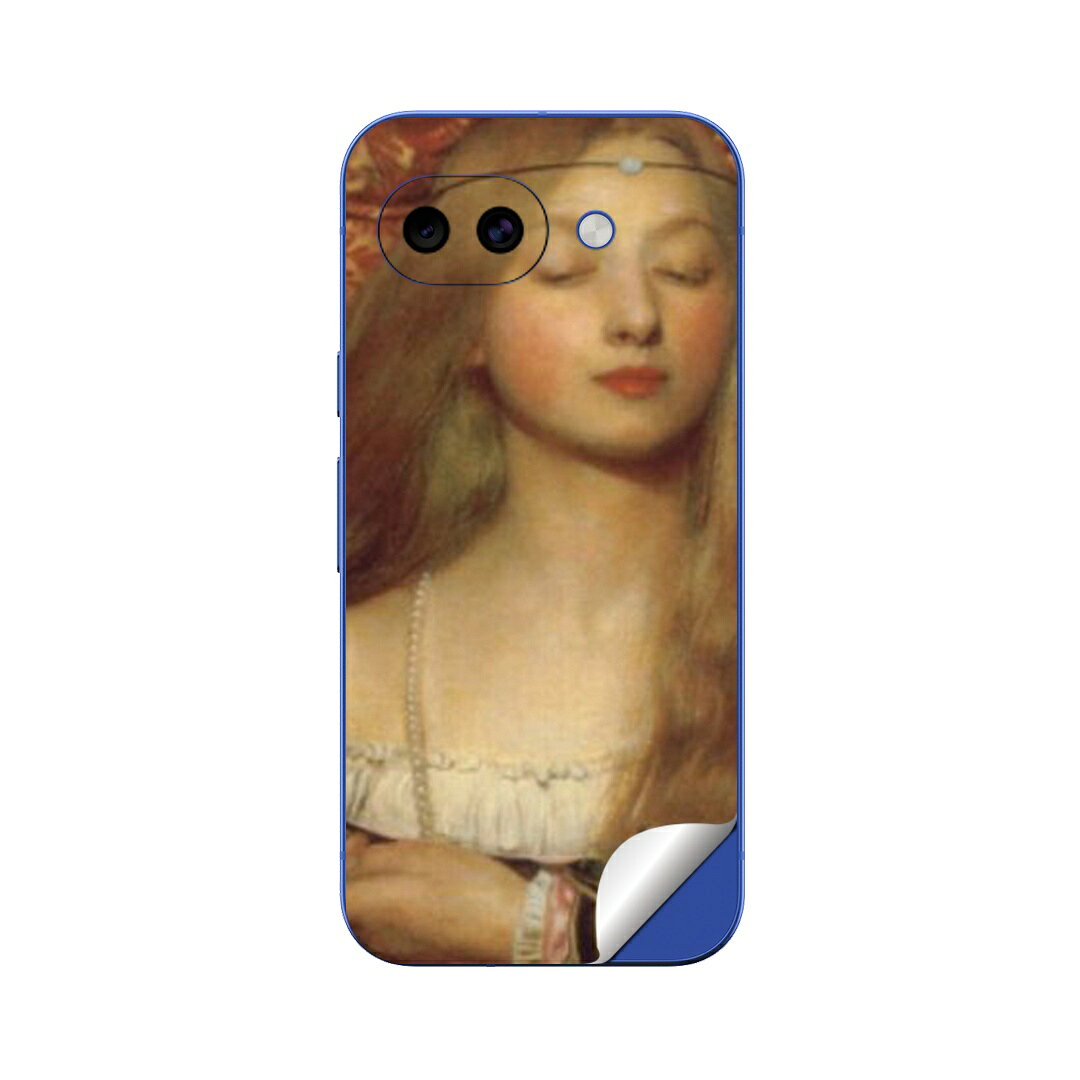 Google Pixel 10/10a/10 Pro/10 Pro XL/10 Pro Fold 対応 スキンシール きせかえ 背面 保護 カバー ステッカー スマホ おしゃれ 貼るだけ 同柄2枚入り igsticker 人物　絵画　イラスト 003209