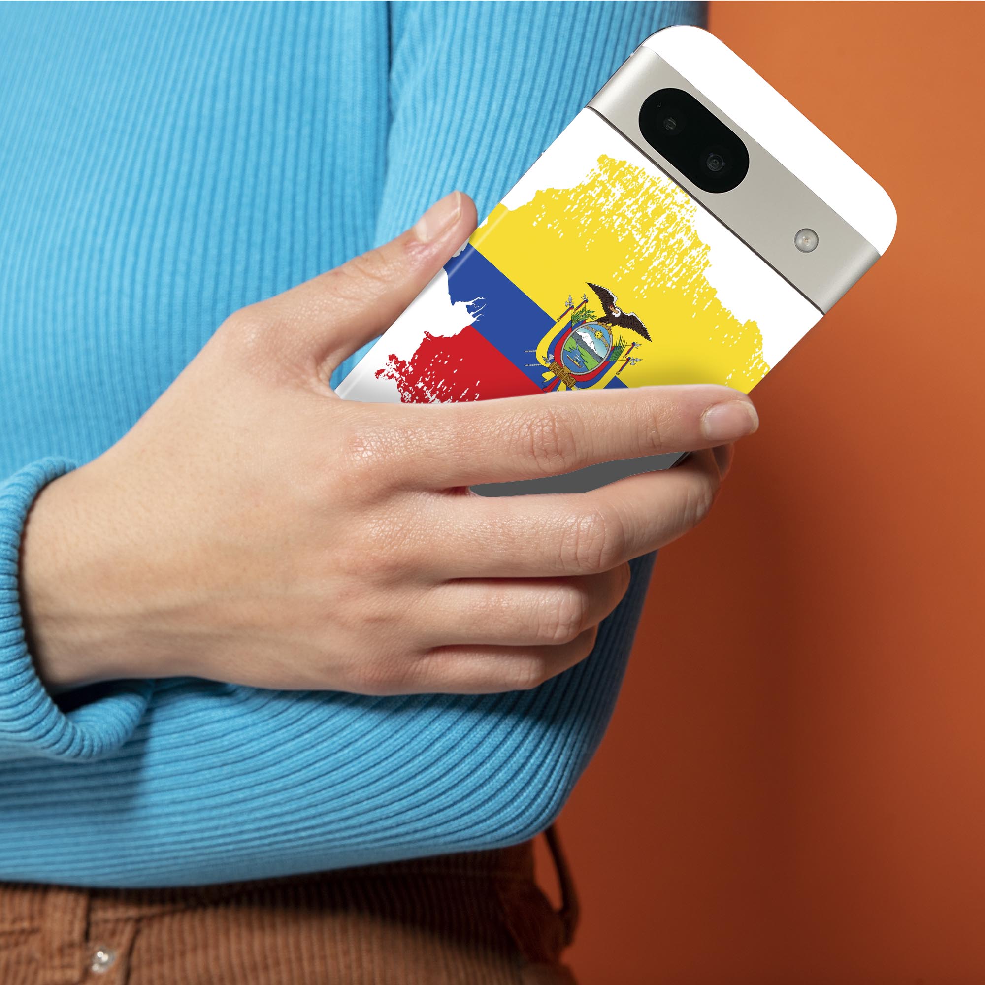 Pixel 8a 用 スキンシール pixel8a 全面スキンシール フル 背面 側面 ステッカー 保護シール 2枚入り ecuador エクアドル　018817 2