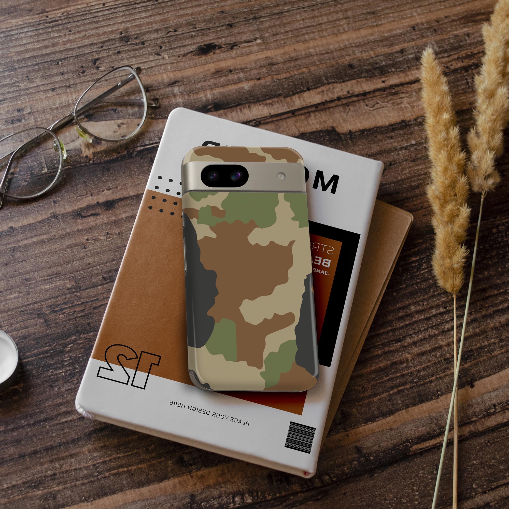 Pixel 8a 用 スキンシール pixel8a 全面スキンシール フル 背面 側面 ステッカー 保護シール 2枚入り カモフラ　迷彩　模様　004464