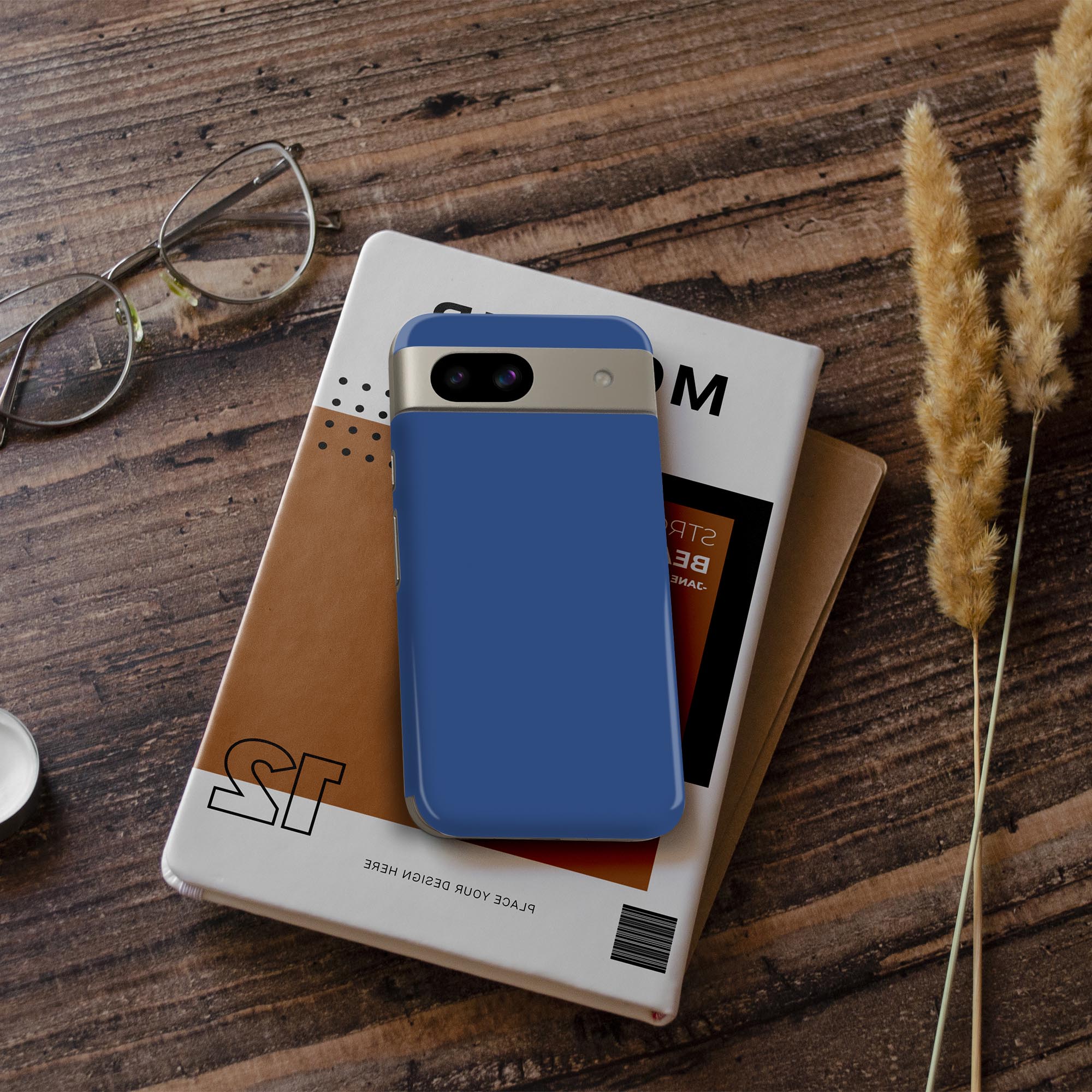 Pixel 8a 用 スキンシール pixel8a 全面スキンシール フル 背面 側面 ステッカー 保護シール 2枚入り シンプル　無地　青　008980 3