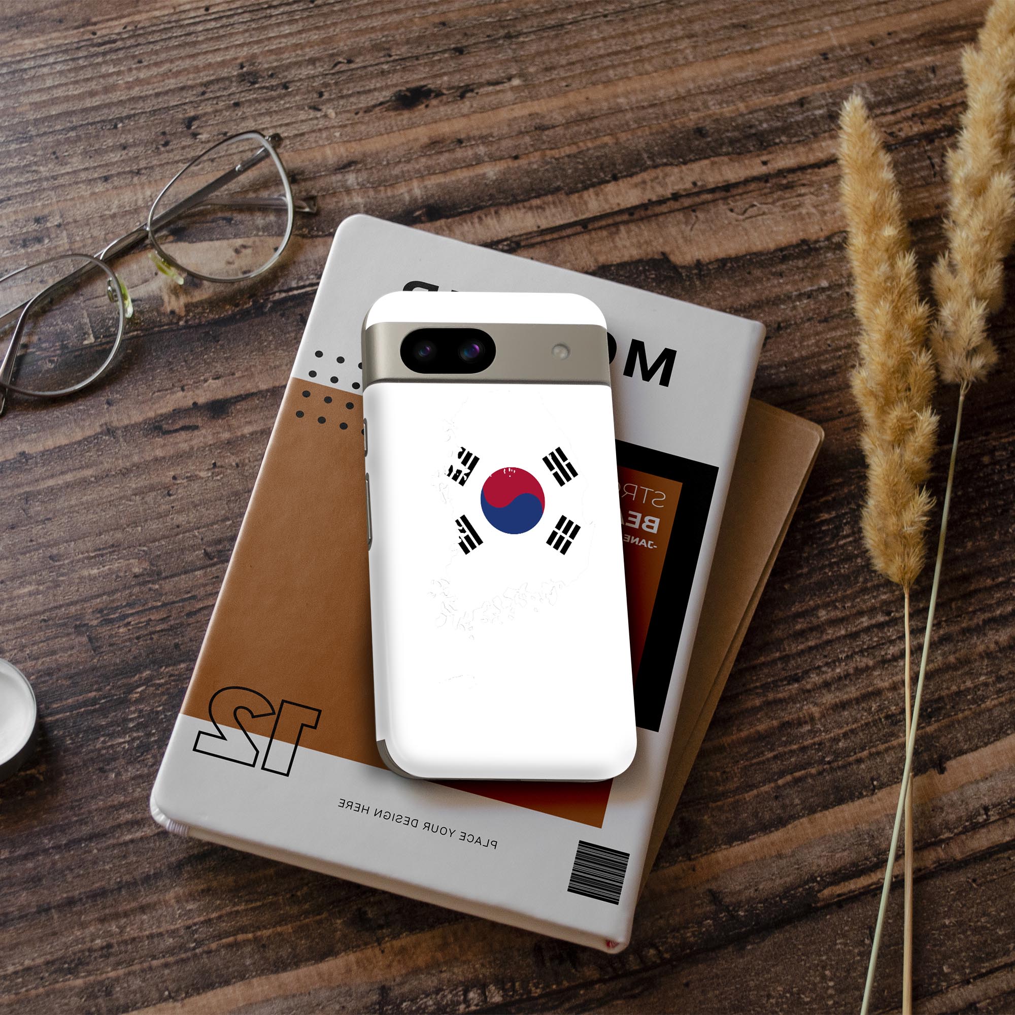 スマコレのPixel 8a 用 スキンシール pixel8a 全面スキンシール フル 背面 側面 ステッカー 保護シール 2枚入り south_korea 韓国　018951｜アングル3