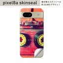 Pixel 8a 用 スキンシール pixel8a 全面スキンシール フル 背面 側面 ステッカー 保護シール 2枚入り カセットテープ レトロ ビンテージ 0...