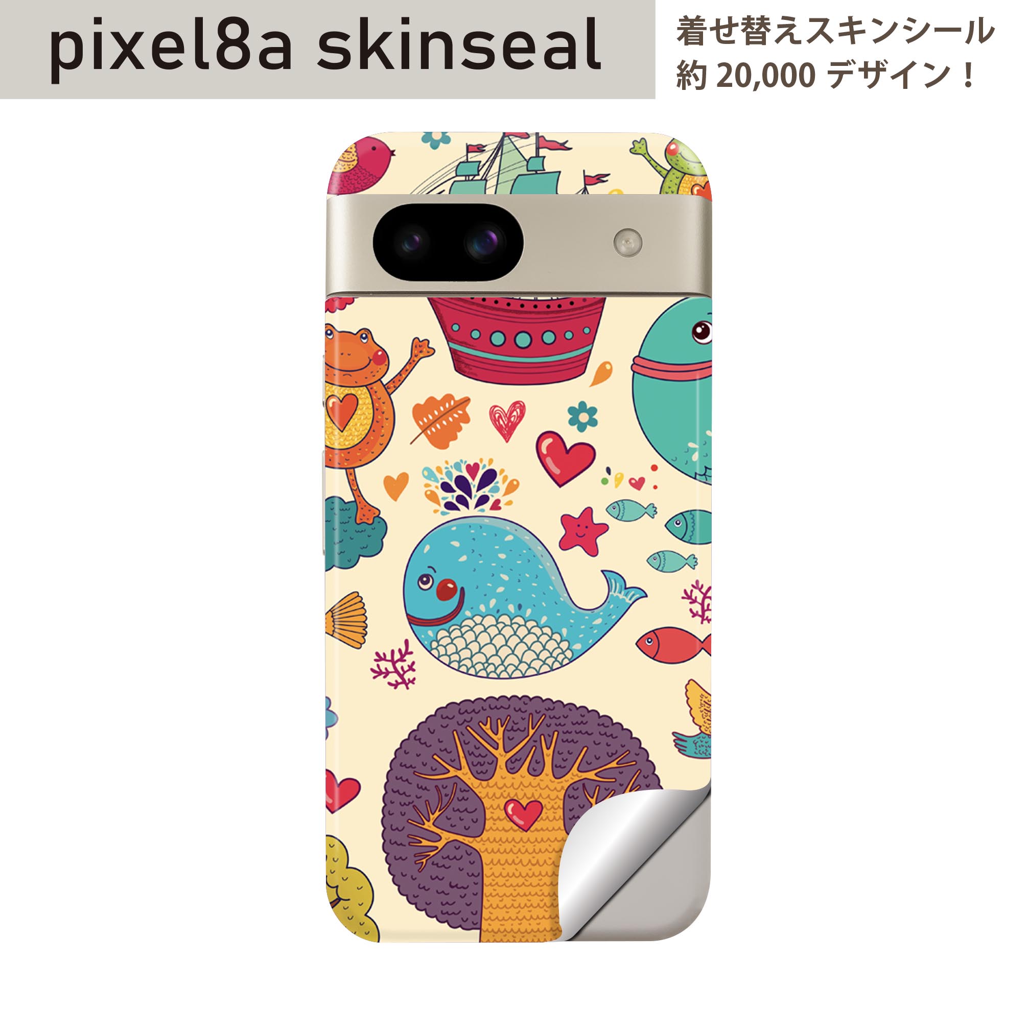 商品特徴・貼るだけでおしゃれに簡単着せ替え、スマホ用デザインスキンシール！・高精細プリントで写真と遜色のない仕上がり！半光沢シートはしっとりツヤのある表現力！・ちょっとしたすり傷からスマホを保護！・「裸で持つ派」の人にはもちろん、シールの上からバンパーやクリアケース付けてもOK！・接着部はエアフリー素材で気泡の心配も軽減！・再剥離素材なので貼り付け時の調整も安心！注意事項画像はサンプルですので、ご覧の環境によっては多少色味に違いを感じる場合がございます。 イメージと違った、モニターと色味が異なるという理由での交換や返金はご対応出来かねます。スキンシールのみの販売でスマートフォン本体・クリアケースは付属しません。端末の角に丸みがあるなどの理由で、機種によっては端末のサイズより少し小さめにカットしています。また、貼付時のずれやカメラ周りの凹凸を考慮して、カメラ穴等は少し大きめにカットしています。そのため、貼付の際はカメラ穴を基準に位置を合わせてください。初回貼付時の位置調整や貼り直しは可能ですが、しっかりと押し付けて接着させた後の再剥離、再利用は保証しておりません。スキンシールは背面のみです。側面や表面用のシールは含まれません。こちらは無地のセミグロスシートにデザインをプリントした商品で、デコなどの加工はございません。 凹凸や光沢があるように見えたり布地や金属を素材にしたように見える商品もありますが、デザインの図版によるものです。印刷時に微妙な画像のズレやカメラ穴の位置にわずかなズレが生じる場合がございます。ご注文後に1点1点制作する受注生産品のため、不良品以外のご返品や交換は固くお断り致します。 機種の選択間違いも保証対象外となりますため、ご注文の際は必ず機種をご確認下さい。発送について完全受注生産のハンドメイド商品となりますので、既製品と比べて発送までお時間を頂いています。 基本的に決済確認後、最大で10営業日での発送となります。繁忙期や休業日明けの場合はさらに時間がかかる場合があります。 その際には別途メールにてご連絡致します。メール便の場合、発送日から到着までに2?4日ほどかかる場合が多く、紛失などの保障もご対応できかねます。あらかじめご了承下さい。