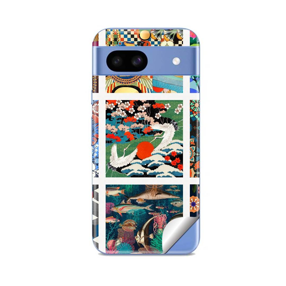 Google Pixel 8 シリーズ対応の専用スキンシール。20,000柄以上から選べる、まとうデザイン。同柄2枚入りなので、貼り直しや気分に合わせた貼り替えにも余裕があります。モデル：Google Pixel 8a