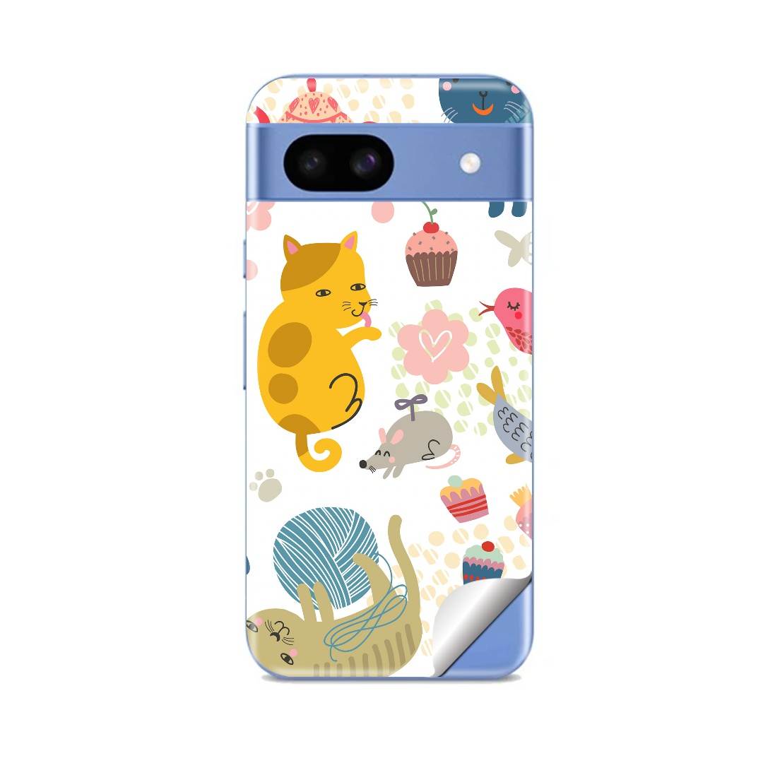 Google Pixel 8 シリーズ対応の専用スキンシール。20,000柄以上から選べる、まとうデザイン。同柄2枚入りなので、貼り直しや気分に合わせた貼り替えにも余裕があります。モデル：Google Pixel 8a