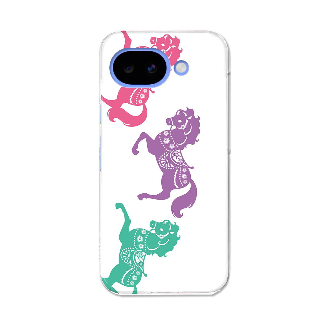 乐天商城 - Pixel 10a 用 スマホカバー Google pixel10a ケース カバー ハードケース 009677 動物　馬　カラフル