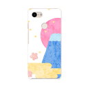 Pixel 3 専用 ハードケース ピクセル3 igcase スマホカバー カバー ケース pc ハードケース 013560 富士山 お正月 イラスト