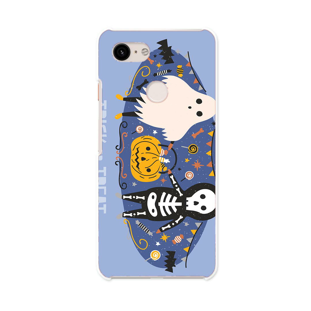 Pixel 3 Google pixel3 グーグル ピクセル3 simfree SIMフリー スマホ カバー ケース スマホケース スマホカバー PC ハードケース 016147 ハロウィン　おばけ　こうもり