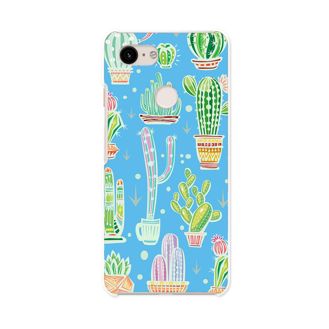 Pixel 3 専用 ハードケース 　ピクセル3　 igcase スマホカバー カバー ケース pc ハードケース 016425 サボテン　植物