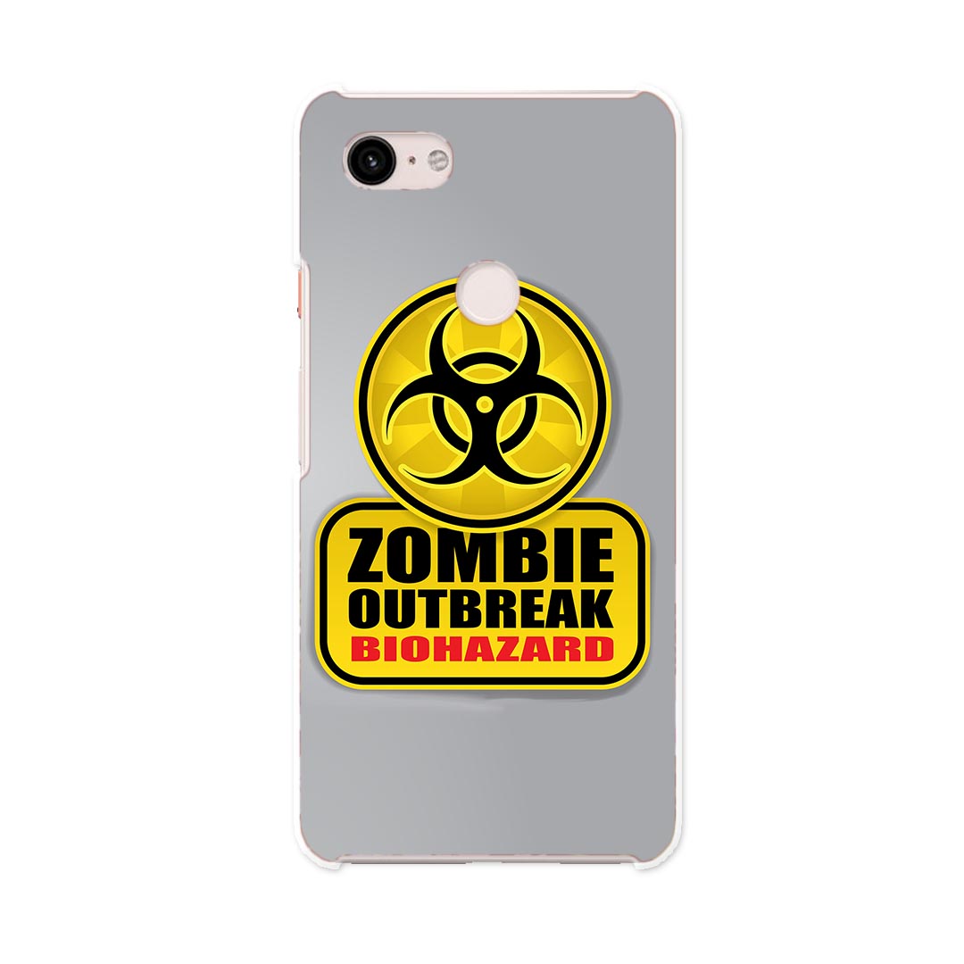 Pixel 3XL Google pixel3xl グーグル ピクセル3XL simfree SIMフリー スマホ カバー ケース スマホケース スマホカバー PC ハードケース 001180 標識 ゾンビ バイオハザード
