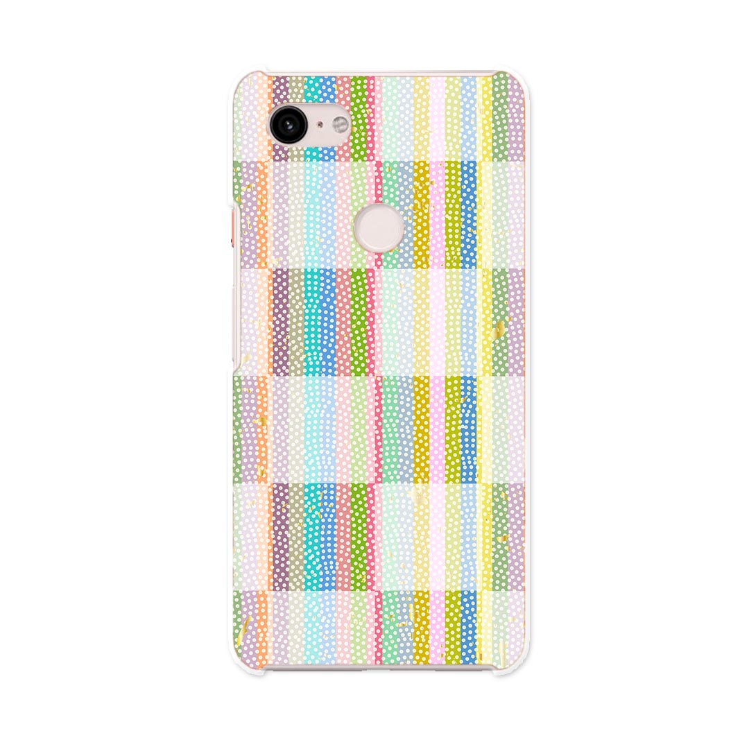 樂天商城 - Pixel 3XL Google pixel3xl グーグル ピクセル3XL simfree SIMフリー スマホ カバー ケース スマホケース スマホカバー PC ハードケース 008726 カラフル　和柄　和風　市松模様