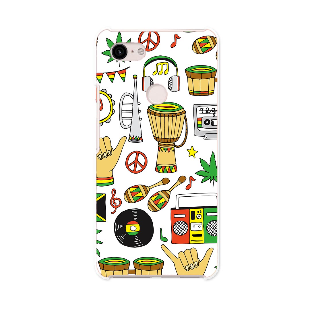 Pixel 3XL Google pixel3xl グーグル ピクセル3XL simfree SIMフリー スマホ カバー ケース スマホケース スマホカバー PC ハードケース 010915 レゲエ　音楽　ミュージック