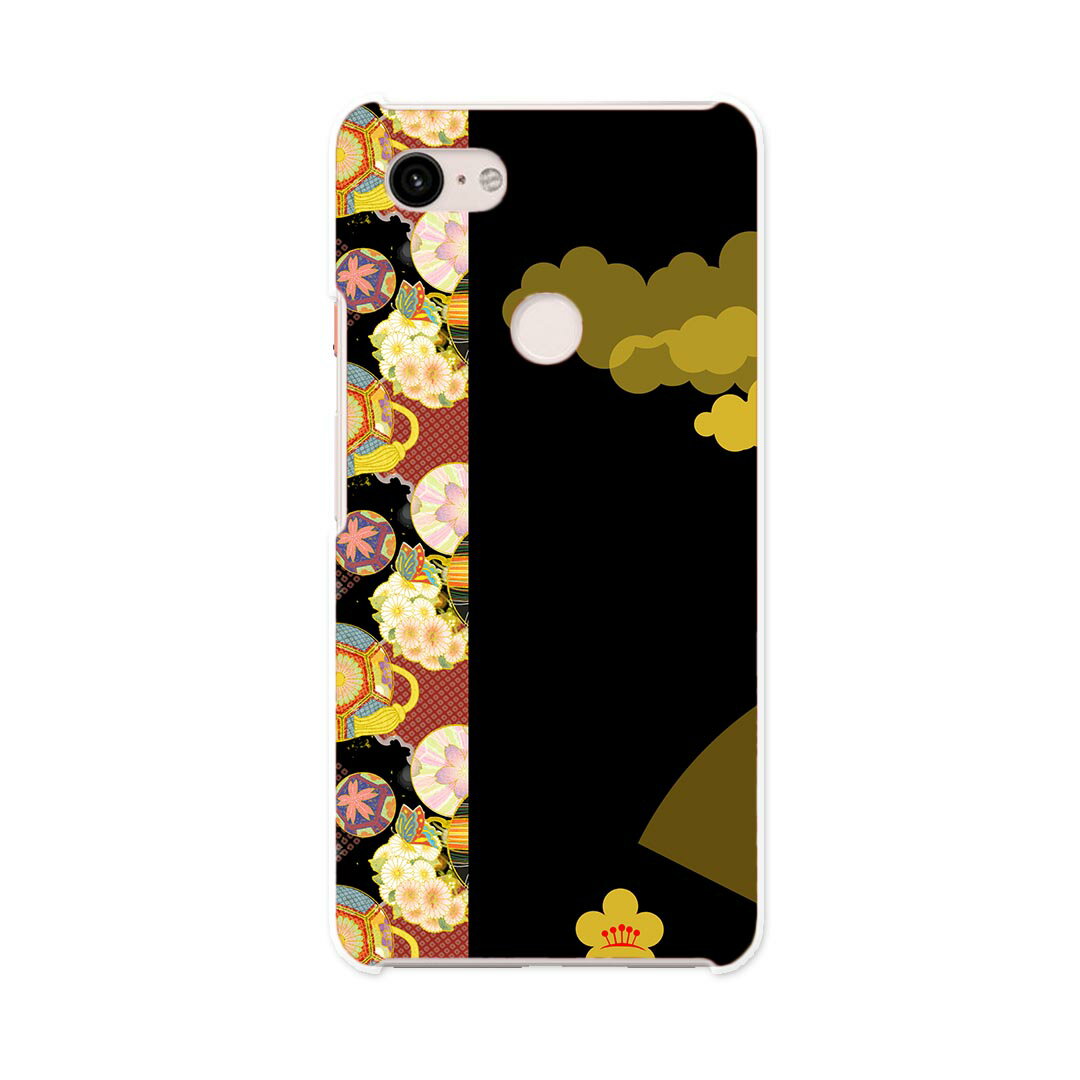 Pixel 3XL Google pixel3xl グーグル ピクセル3XL simfree SIMフリー スマホ カバー ケース スマホケース スマホカバー PC ハードケース 014069 和柄 花 フラワー